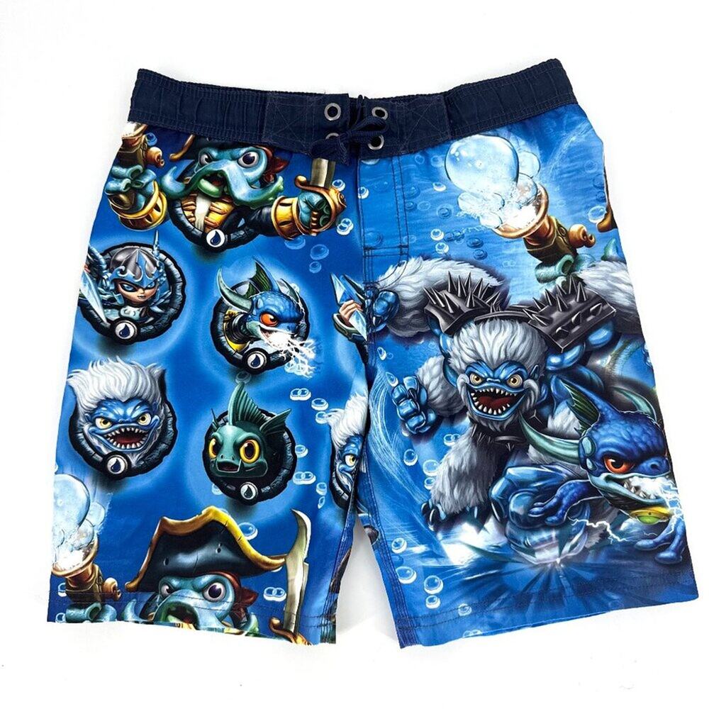 Skylanders Boys Swim‎ Board Shorts Blue Size XL